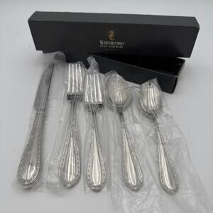 Waterford Powerscourt Flatware 18/10 5 Pc Place Setting NIB